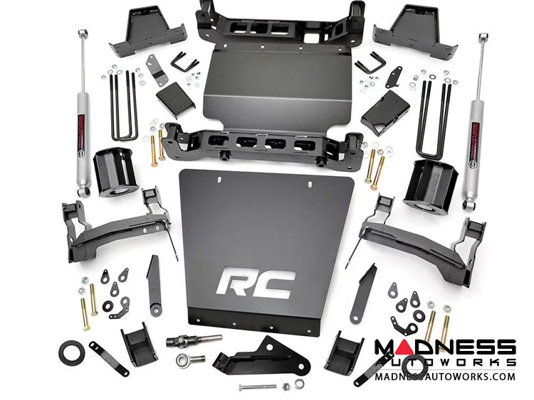 Chevy Silverado 1500 4WD Suspension Lift Kit w/ Strut Spacers - 7" Lift - Stamped Steel